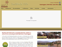 Tablet Screenshot of bushbuckhills.com